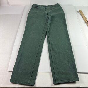 Abercrombie Fitch Jeans Womens 31x32* 90s Straight High Rise Green Denim Tag 30L